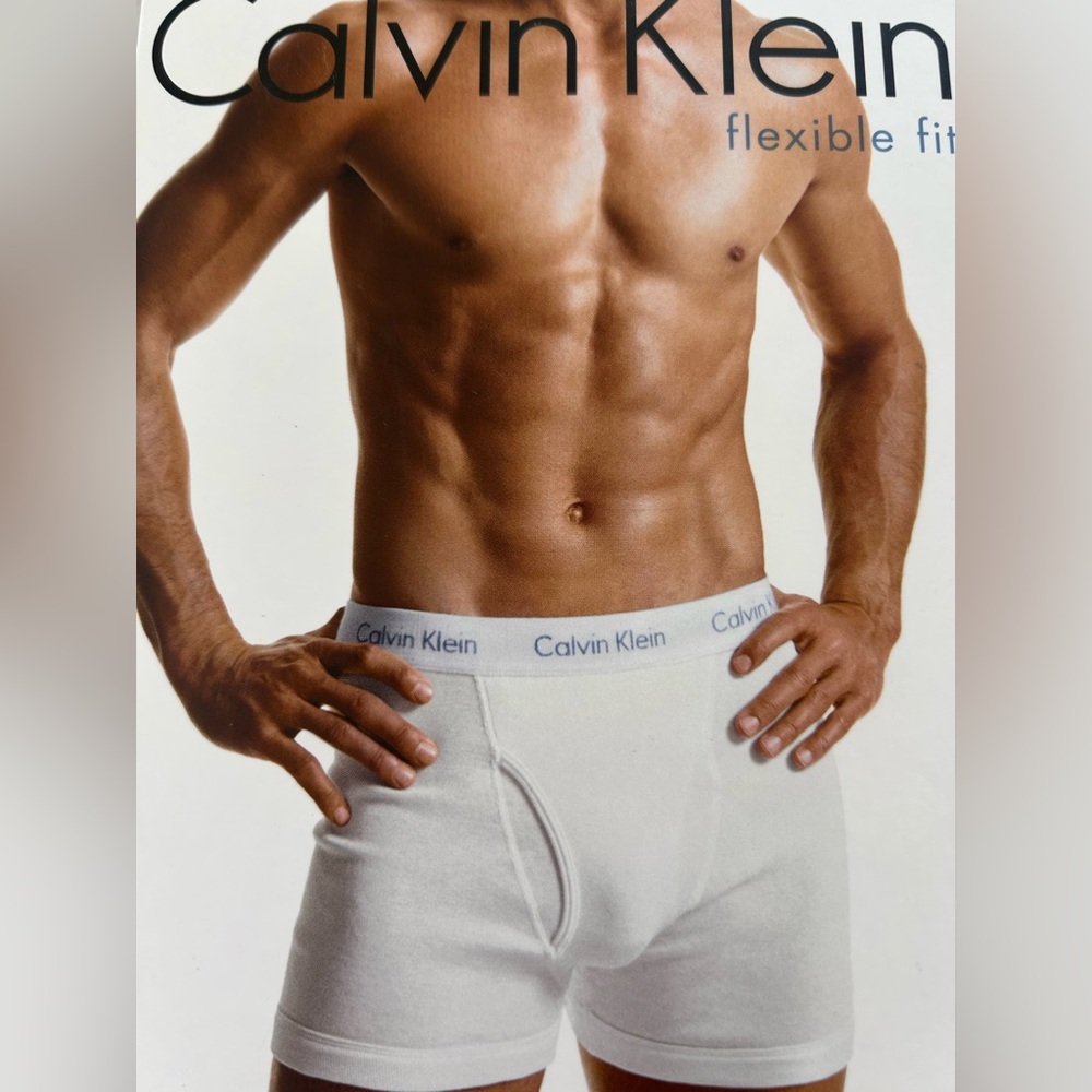 2 x$24 Calvin Klein Men's Flexible Fit White Boxer Briefs